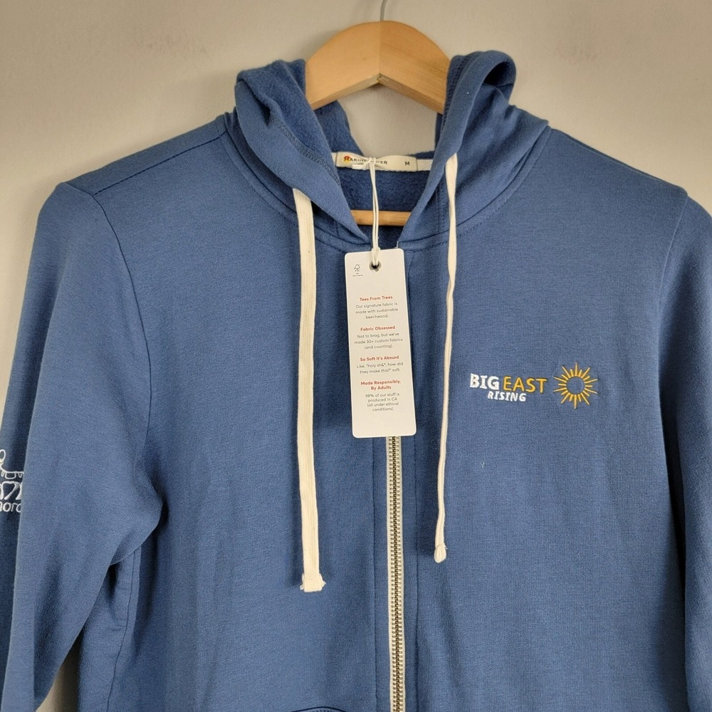 Marine Layer Afternoon Hoodie Women's Size M Blue Full Zip Soft Company Logo - Picture 4 of 13